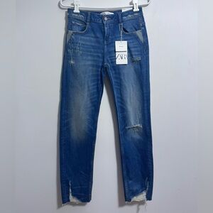Zara Relaxed Fit Blue Jeans